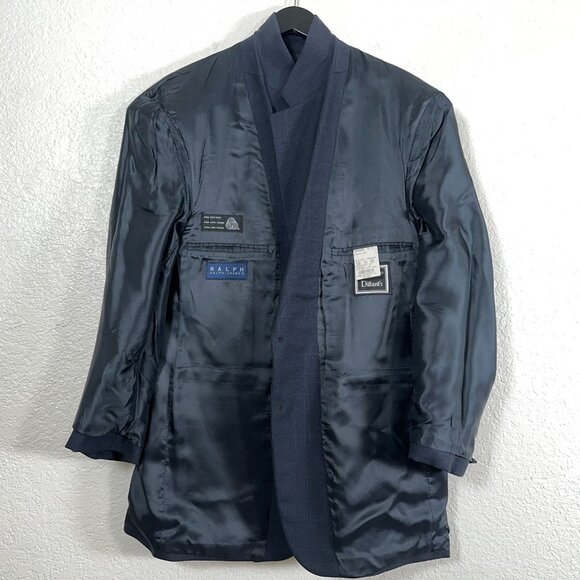 Ralph Lauren RRL Navy Check 2pc 100% Wool Suit Men's Size 42R/W35 - Picture 7 of 12